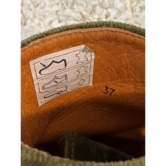 Penelope Chilvers Rodriguez Velvet & Leather Boots Moss Green NEW 37 - Picture 8 of 9